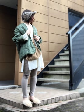 「TODAYFUL（トゥデイフル）のTODAYFUL(トゥディフル) ''Vintage Apron Sacoche'' ヴィンテージエプロンサコッシュ ／11821066（ショルダーバッグ）」を使った、Atsukoさん（レディース・153cm）の冬コーディネート