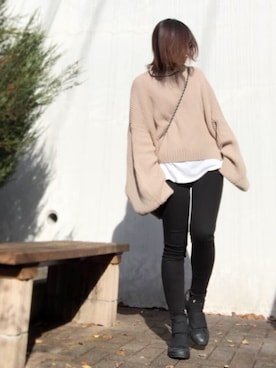 Atsukoさん（レディース・153cm）の冬コーディネート