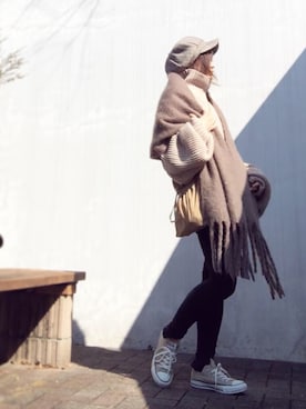 「TODAYFUL（トゥデイフル）のTODAYFUL(トゥディフル) ''Vintage Apron Sacoche'' ヴィンテージエプロンサコッシュ ／11821066（ショルダーバッグ）」を使った、Atsukoさん（レディース・153cm）の春コーディネート