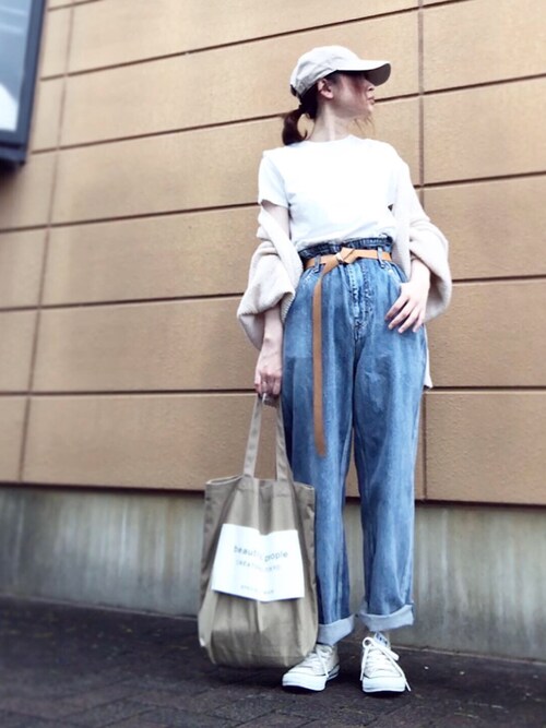Atsuko使用「newhattan（【newhattan】 ニューハッタン カラーキャップ）」的時尚穿搭