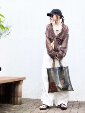 「Teva（テバ）の＜TEVA（テバ）＞∴VOYA INFINITY ボヤインフィニティ サンダル ◆（サンダル）」を使った、Atsukoさん（レディース・153cm）の秋コーディネート