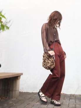 「Teva（テバ）の＜TEVA（テバ）＞∴VOYA INFINITY ボヤインフィニティ サンダル ◆（サンダル）」を使った、Atsukoさん（レディース・153cm）の秋コーディネート