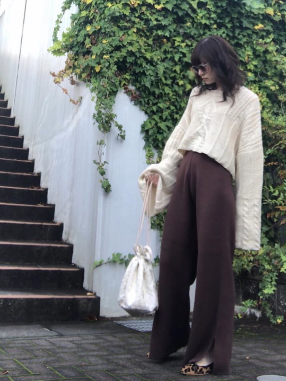 TODAYFUL（トゥデイフル）の「ダメージアランニット（ニット