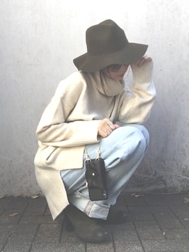 Atsukoさん（レディース・153cm）の冬コーディネート