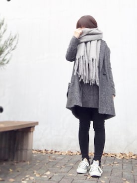 Atsukoさん（レディース・153cm）の冬コーディネート