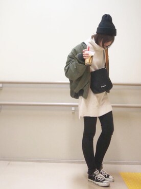 「TODAYFUL（トゥデイフル）のLUKE's Denim（その他パンツ）」を使った、Atsukoさん（レディース・153cm）の冬コーディネート