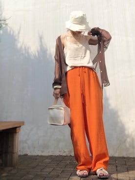 「HIPS（ヒップス）のアイテム」を使った、Atsukoさん（レディース・153cm）の夏コーディネート