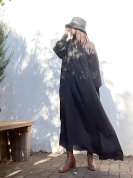 ハット レザー 本革 コーディネート Zozotown