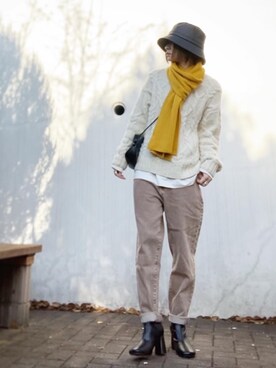 Atsukoさん（レディース・153cm）の冬コーディネート