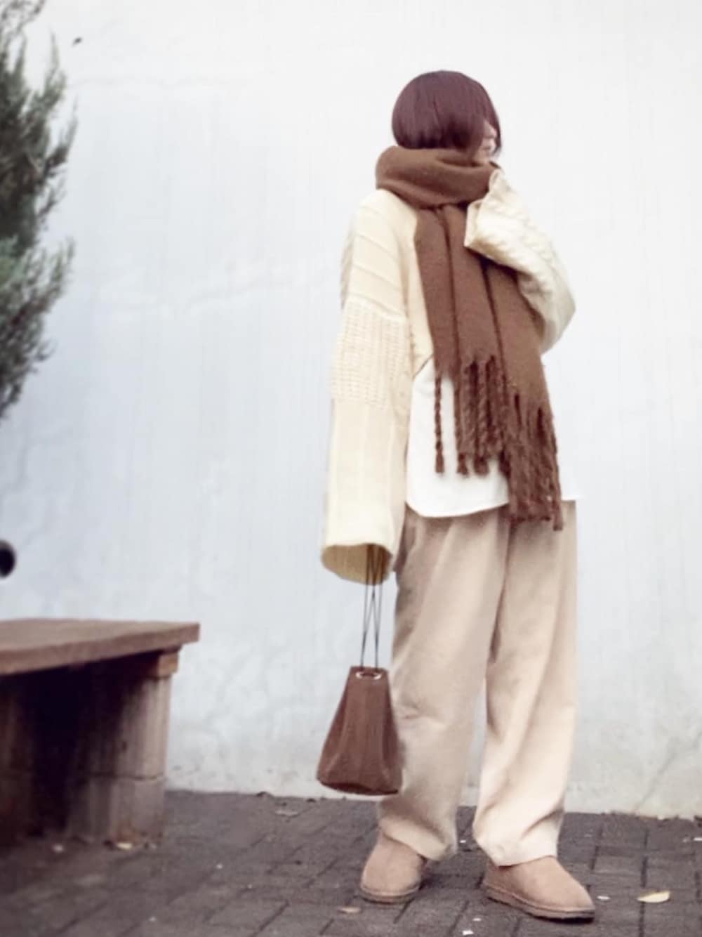 TODAYFUL（トゥデイフル）の「ダメージアランニット（ニット