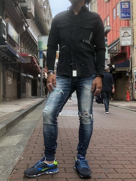 「surt（サート）のアイテム（トップス）」を使った、yamagata1699さん（メンズ・172cm）の春コーディネート