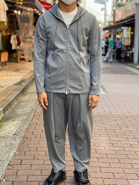 「OURET（オーレット）のアイテム（パンツ）」を使った、yamagata1699さん（メンズ・172cm）の夏コーディネート