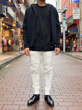 「アイテム（パーカー）」を使った、yamagata1699さん（メンズ・172cm）の夏コーディネート