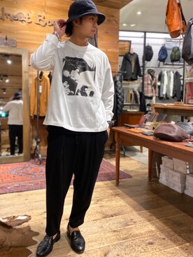 「OURET（オーレット）のアイテム（パンツ）」を使った、yamagata1699さん（メンズ・172cm）の秋コーディネート
