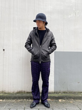 「アキコーデ」｜「アイテム（ブルゾン）」を使った、yamagata1699さん（メンズ・172cm）の秋コーディネート