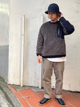 「COMFY（コンフィー）のアイテム」を使った、yamagata1699さん（メンズ・172cm）の秋コーディネート