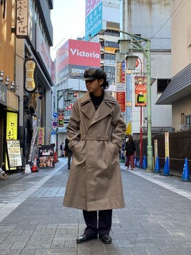 SEEALL（シーオール）の「SEEALL(シーオール) DOUBLE COLLAR TRENCH ...