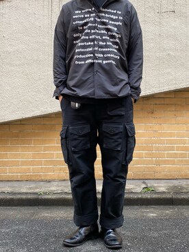 「OURET（オーレット）のアイテム（トップス）」を使った、yamagata1699さん（メンズ・172cm）の冬コーディネート