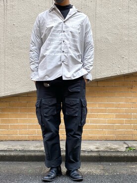 「OURET（オーレット）のアイテム（トップス）」を使った、yamagata1699さん（メンズ・172cm）の冬コーディネート