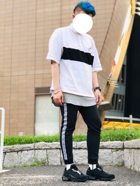 ソックス 靴下を使った 青髪 のメンズ人気ファッションコーディネート ユーザー その他ユーザー Wear