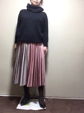 「着やせコーデ」｜リンりんさん（レディース・156cm）の秋コーディネート