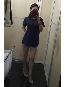 「TORY BURCH（トリーバーチ）のアイテム（トップス）」を使った、Marielle MCoさん（レディース・163cm）の冬コーディネート