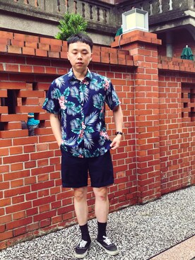 「MUJI」｜「アイテム（その他）」を使った、ChihHsiさん（メンズ・168cm）の夏コーディネート