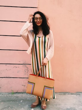 「PULL&BEAR（プルアンドベア）のアイテム（ワンピース/ドレス）」を使った、Vivian Luさん（レディース・162cm）の秋コーディネート