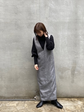 「福袋コーデ」｜「アイテム（ワンピース/ドレス）」を使った、rioさん（レディース・152cm）の秋コーディネート