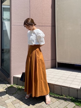 「Omekashi（オメカシ）のFABIO ストラップヒールサンダル（サンダル）」を使った、rioさん（レディース・152cm）の春コーディネート