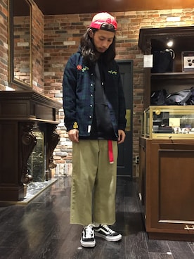 「プルオーバーパーカー」｜窪田 孝之さん（メンズ・170cm）の冬コーディネート