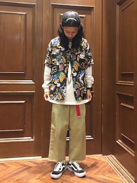 「アイテム（ソックス/靴下）」を使った、窪田 孝之さん（メンズ・170cm）の春コーディネート