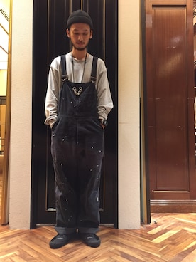 「LUMINOX（ルミノックス）のアイテム（腕時計）」を使った、窪田 孝之さん（メンズ・170cm）の秋コーディネート