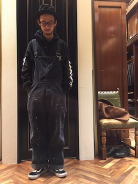 「VANS（バンズ）のアイテム（トップス）」を使った、窪田 孝之さん（メンズ・170cm）の秋コーディネート