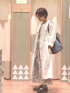 「MANEBU（マネブ）のアイテム」を使った、おの 🧸さん（レディース・161cm）の春コーディネート