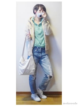 もこさん（レディース・165cm）の冬コーディネート