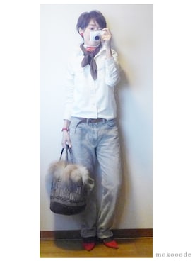 「COMPILATION（コンピレーション）のアイテム」を使った、もこさん（レディース・165cm）の冬コーディネート