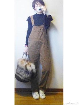 「COMPILATION（コンピレーション）のアイテム」を使った、もこさん（レディース・165cm）の冬コーディネート