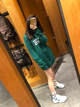 「MONKI（モンキ）のアイテム（レッグウェア）」を使った、peggypeggy-さん（レディース・160cm）の冬コーディネート