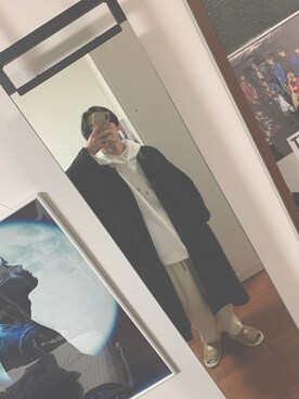 「VENCE（ヴァンス）のアイテム（パンツ）」を使った、つばささん（メンズ・172cm）の冬コーディネート