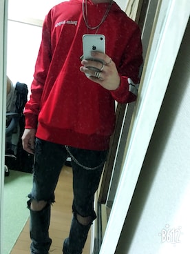 「MISBHV（ミスビヘイブ）のアイテム（パンツ）」を使った、タロさん（メンズ・177cm）の秋コーディネート