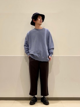 「CPCM」｜「アイテム（スウェット）」を使った、RYOSUKEさん（メンズ・170cm）の春コーディネート