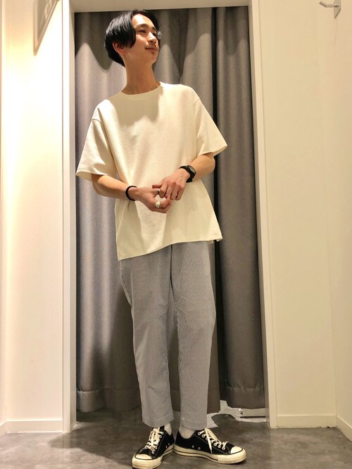 Global Work 金沢フォーラス澤田蒼平さんのtシャツ カットソーを使ったコーディネート Zozotown Global Work 金沢フォーラス澤田蒼平さんのtシャツ カットソーを使ったコーディネート Zozotown