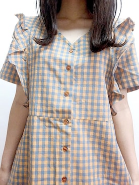 「Chaos（カオス）のアイテム（シャツワンピース）」を使った、菓子さん（レディース・156cm）の秋コーディネート