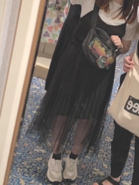 「Honeys（ハニーズ）のアイテム（その他トップス）」を使った、このかさん（レディース・159cm）の夏コーディネート