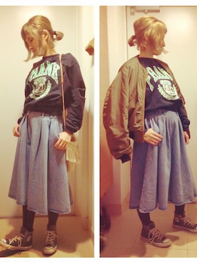 「バルーンスリーブ」｜ayumixer0312さん（レディース・166cm）の春コーディネート