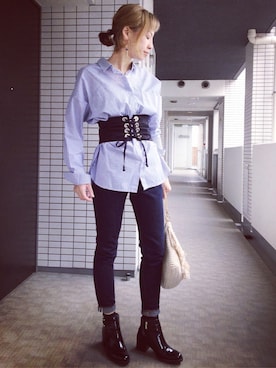 「アイテム（ピアス（両耳用））」を使った、ayumixer0312さん（レディース・166cm・30代）の春コーディネート