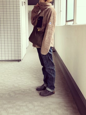 「アイテム（ブルゾン）」を使った、ayumixer0312さん（レディース・166cm・30代）の冬コーディネート