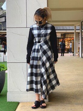 Reinaさん（レディース・155cm）の春コーディネート