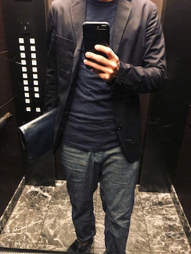 「G-STAR RAW（ジースターロゥ）のアイテム（テーラードジャケット）」を使った、gstar_maniaさん（メンズ・181cm）の春コーディネート
